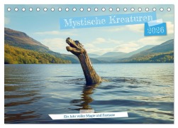 Cover-Bild zum Titel 'Mystische Kreaturen - Ein Jahr voller Magie und Fantasie (Tischkalender 2026 DIN A5 quer), CALVENDO Monatskalender' von 'Rupert Kowalski'