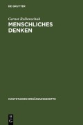 Cover-Bild zum Titel 'Menschliches Denken' von 'Gernot Reibenschuh'