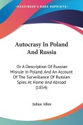 Cover-Bild zum Titel 'Autocrasy In Poland And Russia' von 'Julian Allen'