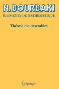Cover-Bild zum Titel 'Théorie des ensembles' von 'N. Bourbaki'