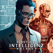 Cover-Bild zum Titel 'Künstliche Intelligenz Malbuch' von 'Extramalbuch Verlag'