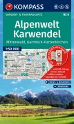 Cover-Bild zum Titel 'KOMPASS Wanderkarte 6 Alpenwelt Karwendel Mittenwald, Garmisch-Partenkirchen 1:50.000' von ''