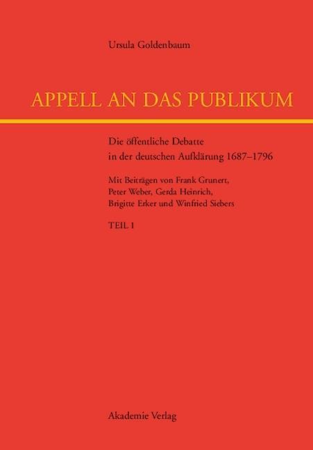 Appell an das Publikum - Ursula Goldenbaum