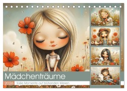 Cover-Bild zum Titel 'Mädchenträume. Süße Momente auf blühenden Wiesen (Tischkalender 2026 DIN A5 quer), CALVENDO Monatskalender' von 'Rose Hurley'