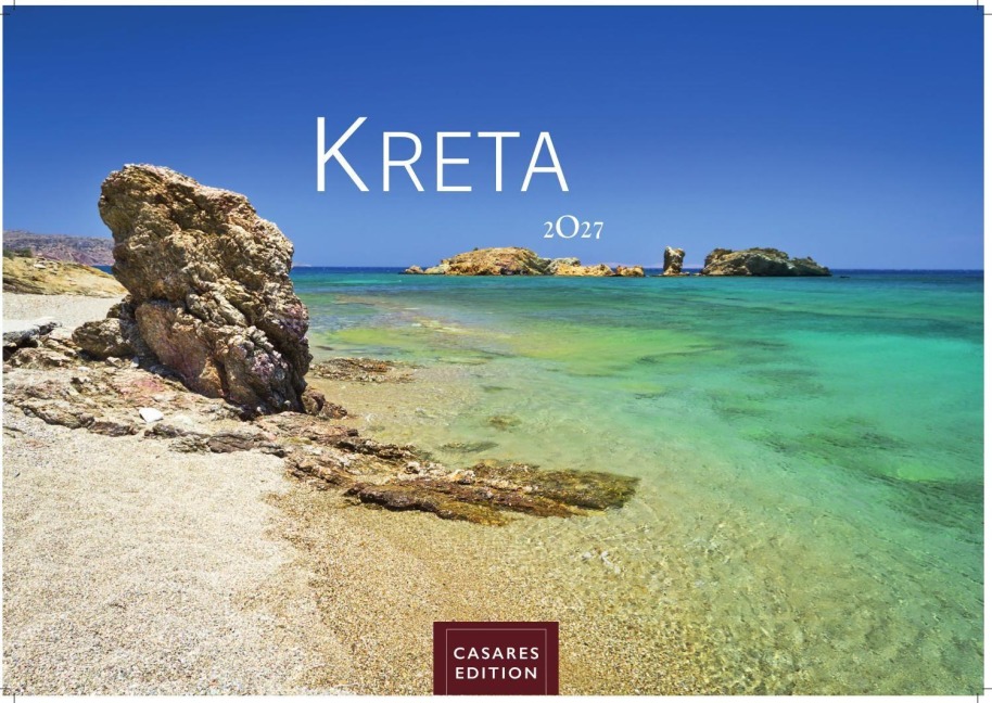 Kreta Kalender 2027 - Wandkalender | Fotokalender Griechenland 24x35cm - . mit 12 atemberaubenden Fotos von Kreta. - 