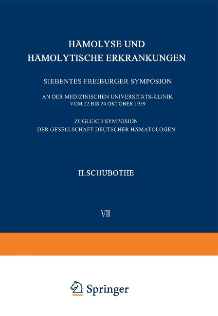 Hämolyse und Hämolytische Erkrankungen - 