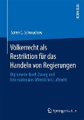 Völkerrecht als Restriktion für das Handeln von Regierungen - Sören C. Schwuchow