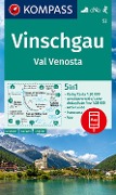 KOMPASS Wanderkarte 52 Vinschgau /Val Venosta 1:50.000 - 