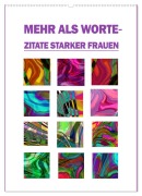 Mehr als Worte - Zitate starker Frauen (Wandkalender 2026 DIN A2 hoch), CALVENDO Monatskalender - Christine B-B Müller