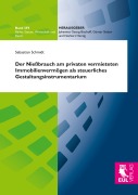 Cover-Bild zum Titel 'Der Nießbrauch am privaten vermieteten Immobilienvermögen als steuerliches Gestaltungsinstrumentarium' von 'Sebastian Schmidt'