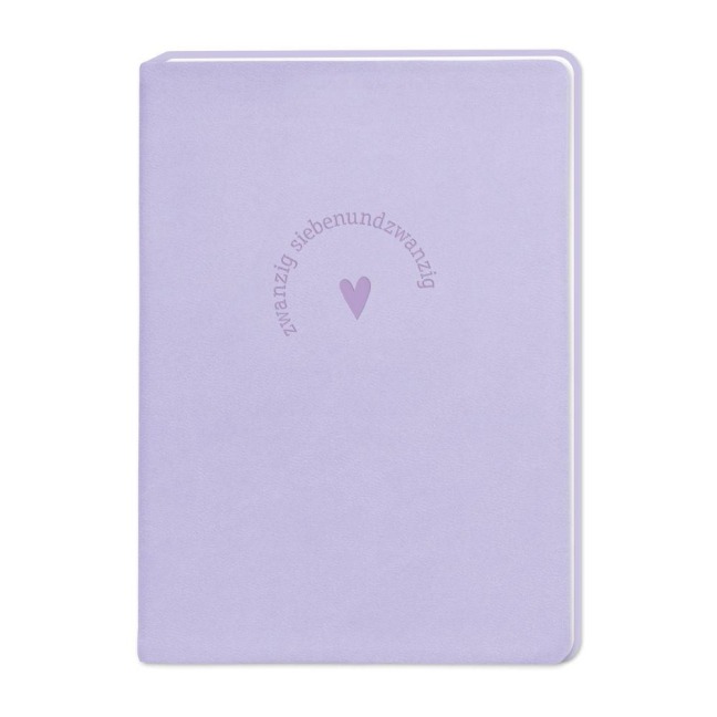 Terminplaner Lederlook 2027 Schwarz - 