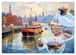 Cover-Bild zum Titel 'Hafenkante - Ein Leben mit und für den Hafen (Wandkalender 2026 DIN A3 quer), CALVENDO Monatskalender' von 'Anja Frost'
