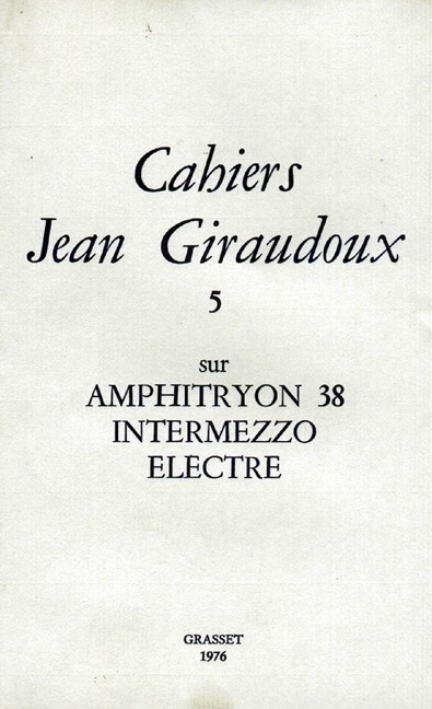 Cahiers numéro 5 - Jean Giraudoux