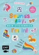 Cover-Bild zum Titel 'Sounds gay, I'm in! - Mein Stickerbuch: Für die ganze LGBTQIA+ Community' von ''