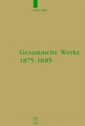 Cover-Bild zum Titel 'Gesammelte Werke 1875-1885' von 'Paul Rée'