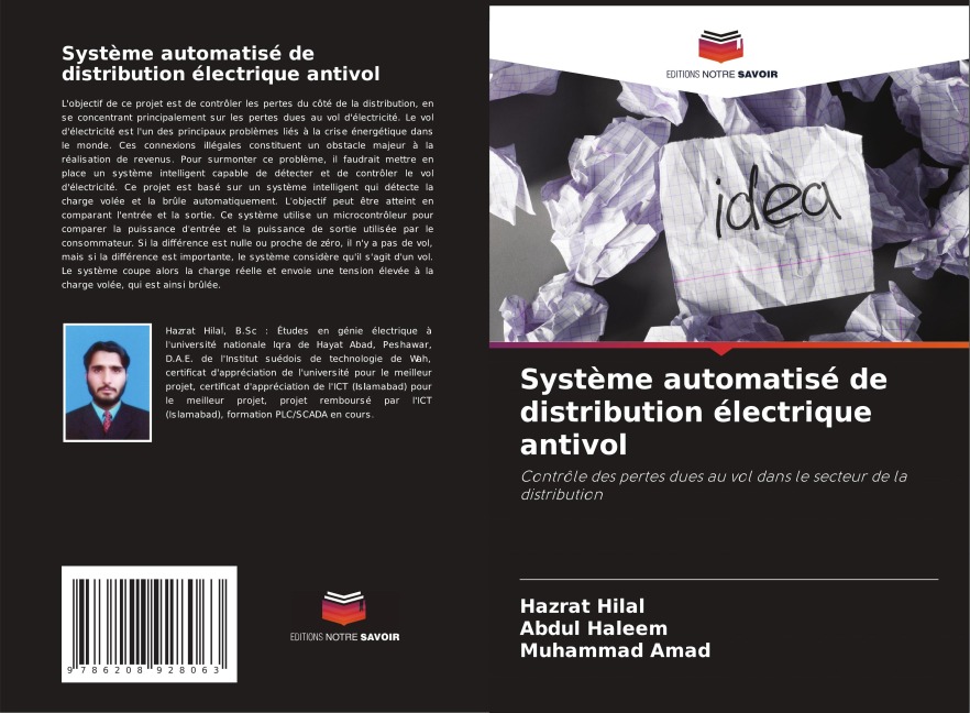 Système automatisé de distribution électrique antivol - Hazrat Hilal, Abdul Haleem, Muhammad Amad