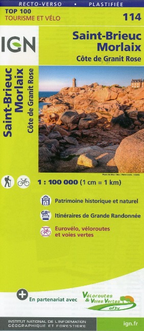 Saint-Brieuc Morlaix 1:100 000 - 