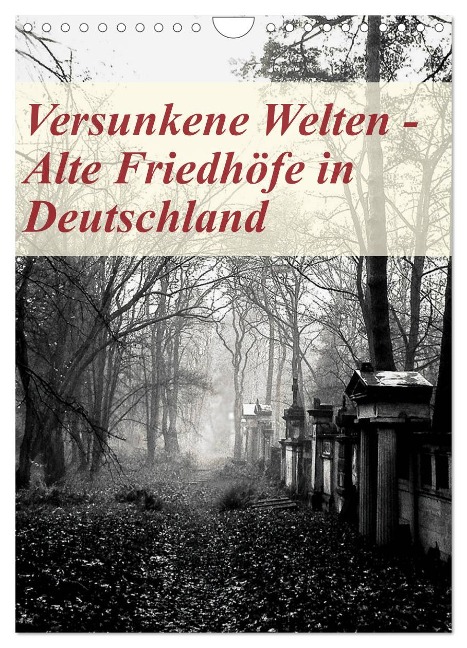 Versunkene Welten - Alte Friedhöfe in Deutschland (Wandkalender 2024 DIN A4 hoch), CALVENDO Monatskalender - Boris Robert