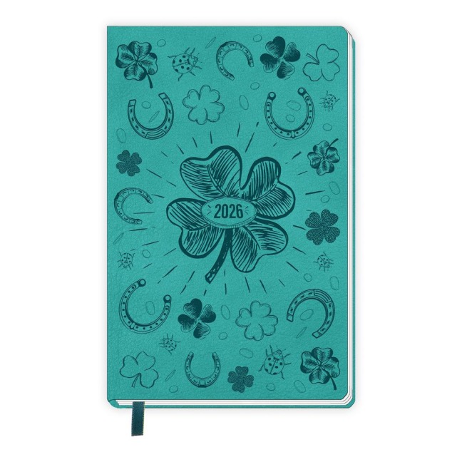 Trötsch Taschenkalender A6 Soft Touch Glück 2026 - 