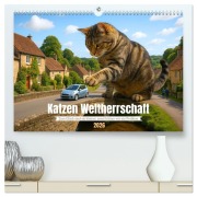 Cover-Bild zum Titel 'Katzen Weltherrschaft (hochwertiger Premium Wandkalender 2026 DIN A2 quer), Kunstdruck in Hochglanz' von 'Kerstin Waurick'