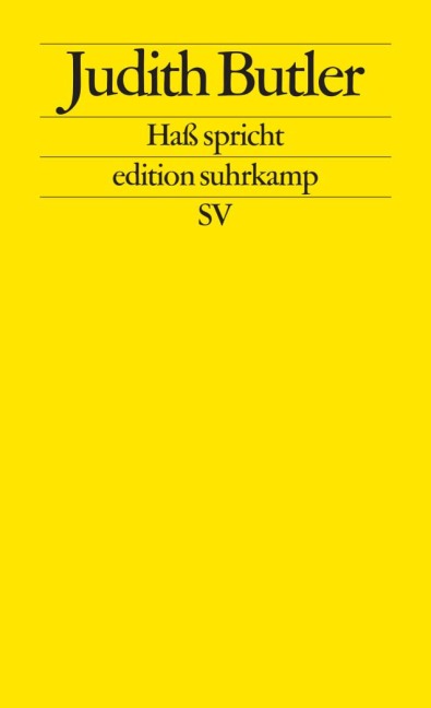 Haß spricht - Judith Butler