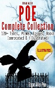 Cover-Bild zum Titel 'Edgar Allan Poe Complete Collection - 120+ Tales, Poems' von 'Edgar Allan Poe'