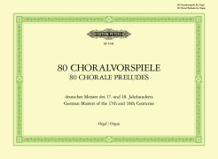 Cover-Bild zum Titel '80 Choralvorspiele deutscher Meister des 17. u. 18. Jahrhunderts' von ''