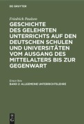 Cover-Bild zum Titel 'Allgemeine Unterrichtslehre' von 'Ernst Otto'