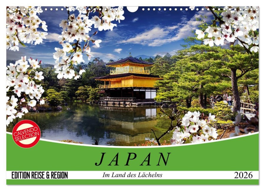 Japan. Im Land des Lächelns (Wandkalender 2026 DIN A3 quer), CALVENDO Monatskalender - Elisabeth Stanzer
