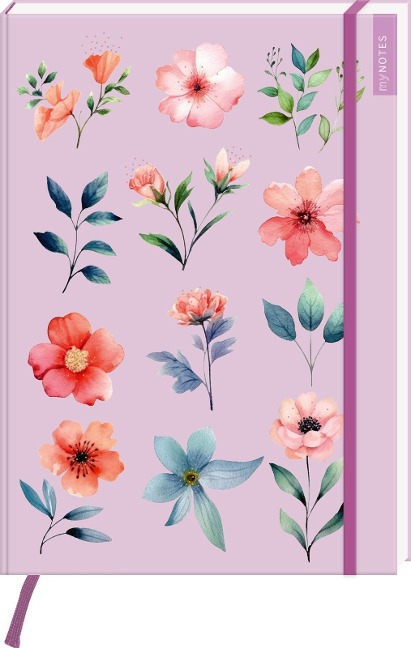 myNOTES Papeterie: Notizbuch A4 Blumenträume - 