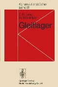 Cover-Bild zum Titel 'Gleitlager' von 'O. R. Lang, W. Steinhilper'