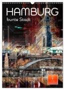 Cover-Bild zum Titel 'Hamburg bunte Stadt (Wandkalender 2026 DIN A3 hoch), CALVENDO Monatskalender' von 'Peter Roder'