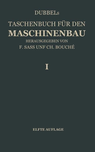 Dubbel: Taschenbuch für den Maschinenbau - 
