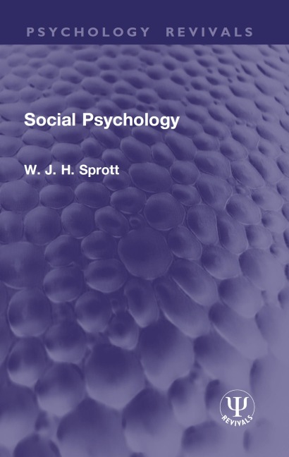 Social Psychology - W. J. H. Sprott