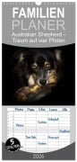 Cover-Bild zum Titel 'Familienplaner 2026 - Australian Shepherd - Traum auf vier Pfoten mit 5 Spalten (Wandkalender, 21 x 45 cm) CALVENDO' von 'Andrea Mayer Tierfotografie'