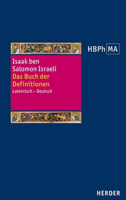 Liber de definitionibus. Das Buch der Definitionen - Isaak ben Salomon Israeli