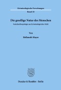 Cover-Bild zum Titel 'Die gesellige Natur des Menschen.' von 'Hellmuth Mayer'