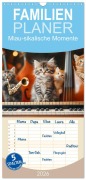 Cover-Bild zum Titel 'Familienplaner 2026 - Miau-sikalische Momente mit 5 Spalten (Wandkalender, 21 x 45 cm) CALVENDO' von 'Heidi Spiegler'