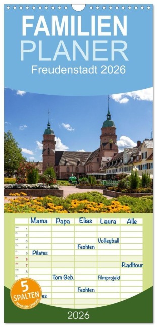 Familienplaner 2026 - Freudenstadt 2026 mit 5 Spalten (Wandkalender, 21 x 45 cm) CALVENDO - Heike Butschkus