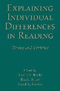 Cover-Bild zum Titel 'Explaining Individual Differences in Reading' von ''