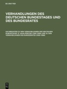 Cover-Bild zum Titel 'Sachregister zu den Verhandlungen des Deutschen Bundestages 13. Wahlperiode (1995-1998) und zu den Verhandlungen des Bundesrates (1995-1998)' von ''