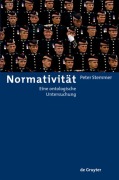 Cover-Bild zum Titel 'Normativität' von 'Peter Stemmer'