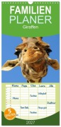 Cover-Bild zum Titel 'Familienplaner 2027 - Giraffen mit 5 Spalten (Wandkalender, 21 x 45 cm) CALVENDO' von 'Elisabeth Stanzer'