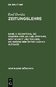Cover-Bild zum Titel 'Redaktion, die Sparten Verlag und Vertrieb, Wirtschaft und Technik, Sicherung der öffentlichen Aufgabe' von 'Emil Dovifat'