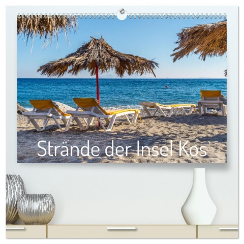 Strände der Insel Kos (hochwertiger Premium Wandkalender 2024 DIN A2 quer), Kunstdruck in Hochglanz - Stefan O. Schüller und Elke Schüller