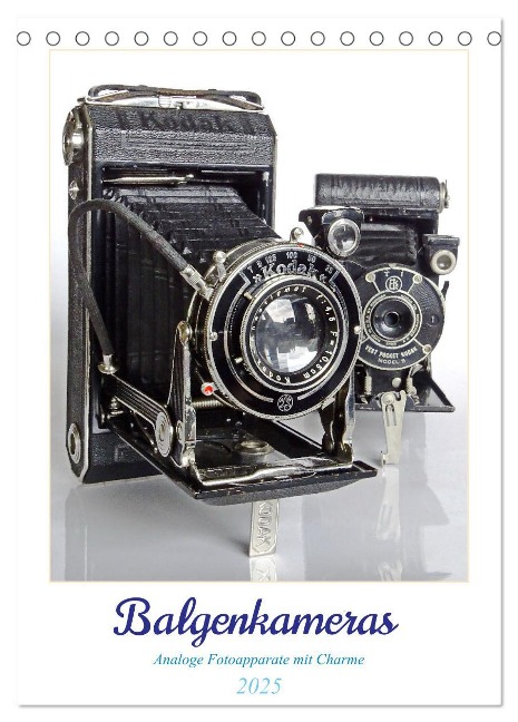 Balgenkameras - Analoge Fotoapparate mit Charme (Tischkalender 2025 DIN A5 hoch), CALVENDO Monatskalender - Jean-Louis Glineur