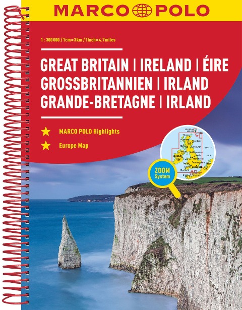 MARCO POLO ReiseAtlas Großbritannien, Irland 1:300 000 - 
