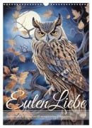 Cover-Bild zum Titel 'Eulenliebe (Wandkalender 2026 DIN A3 hoch), CALVENDO Monatskalender' von 'Sabine Löwer'
