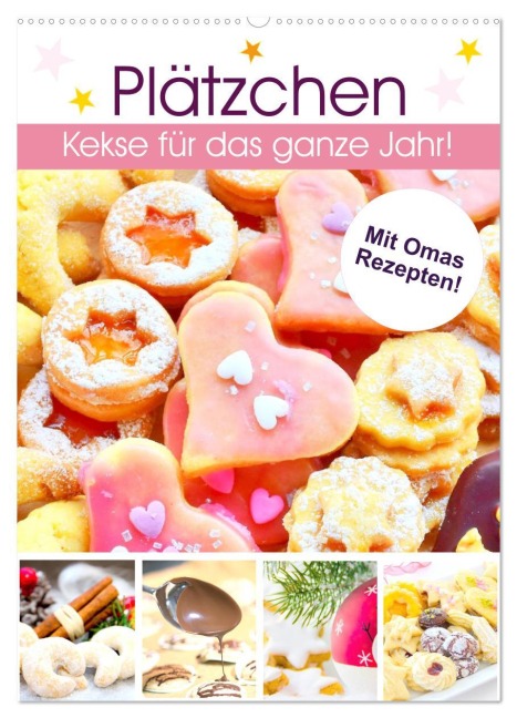 Plätzchen. Kekse für das ganze Jahr! (Wandkalender 2026 DIN A2 hoch), CALVENDO Monatskalender - Rose Hurley