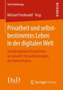 Cover-Bild zum Titel 'Privatheit und selbstbestimmtes Leben in der digitalen Welt' von ''